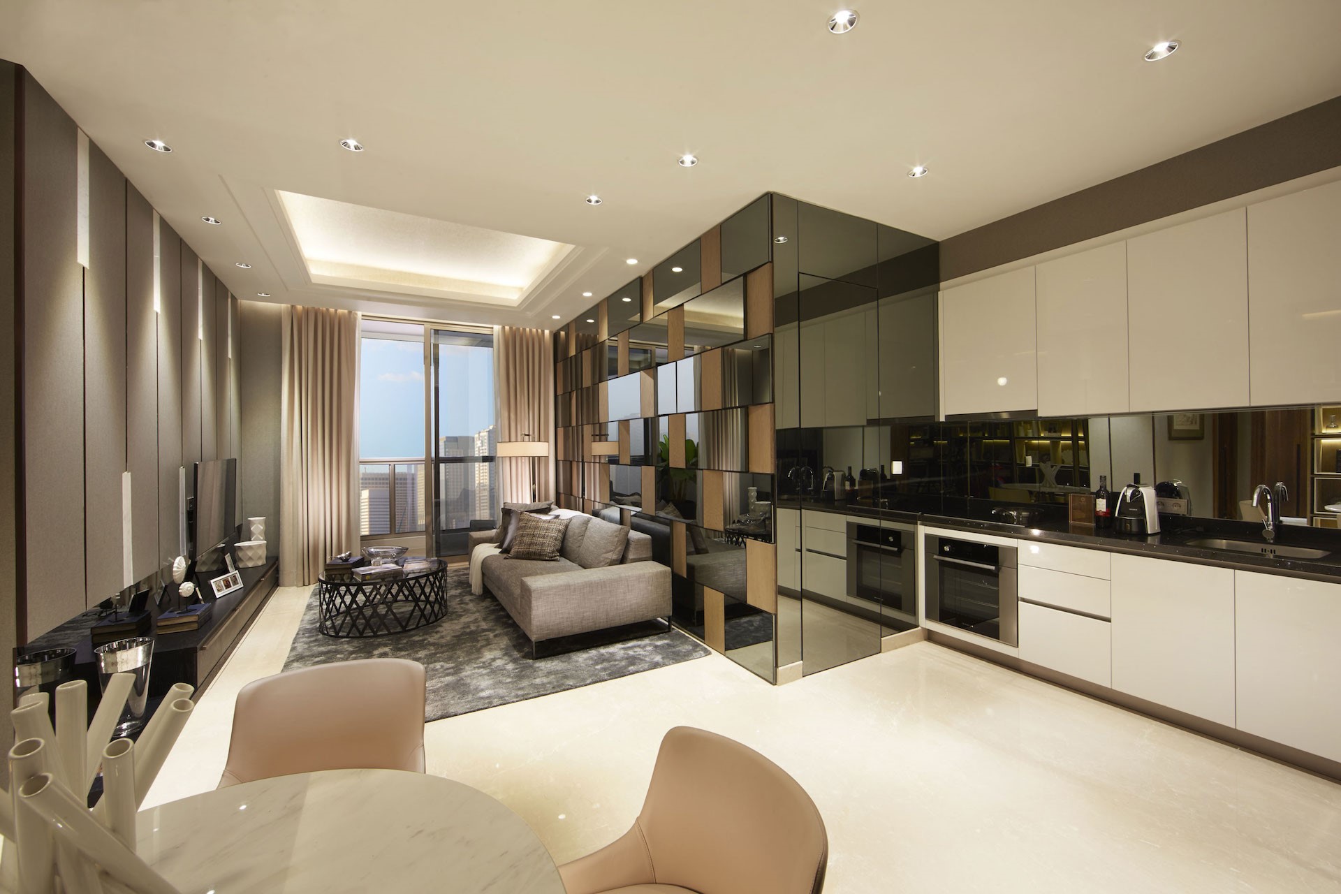 Luxury apartment building